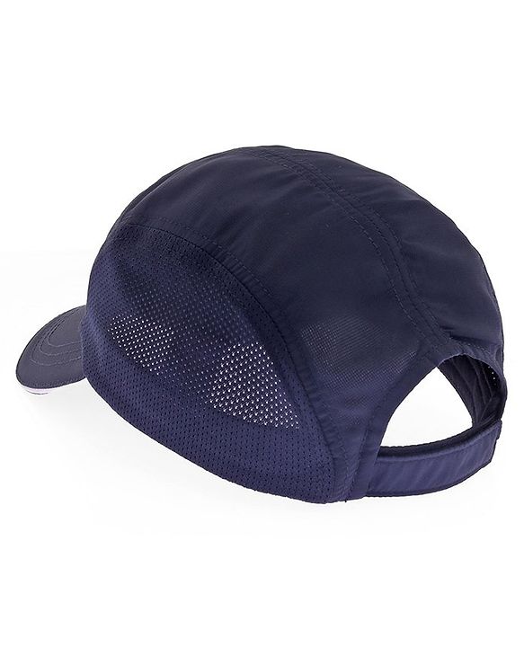 Pine Active Cotton Woven Summer Cap  Text Print  Navy Blue - Diameter 52 cm