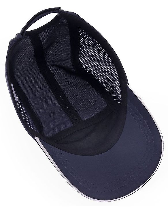 Pine Active Cotton Woven Summer Cap  Text Print  Navy Blue - Diameter 52 cm