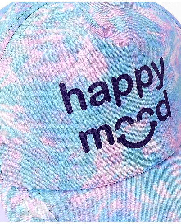 Babyhug Cotton Blend Summer Cap Text Print- Multicolor