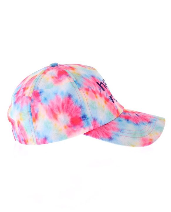 Babyhug Cotton Blend Summer Cap Text Print- Pink