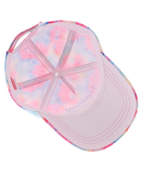 Babyhug Cotton Blend Summer Cap Text Print- Pink