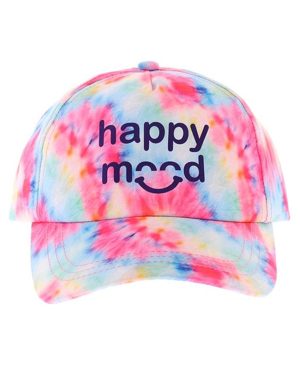 Babyhug Cotton Blend Summer Cap Text Print- Multicolor