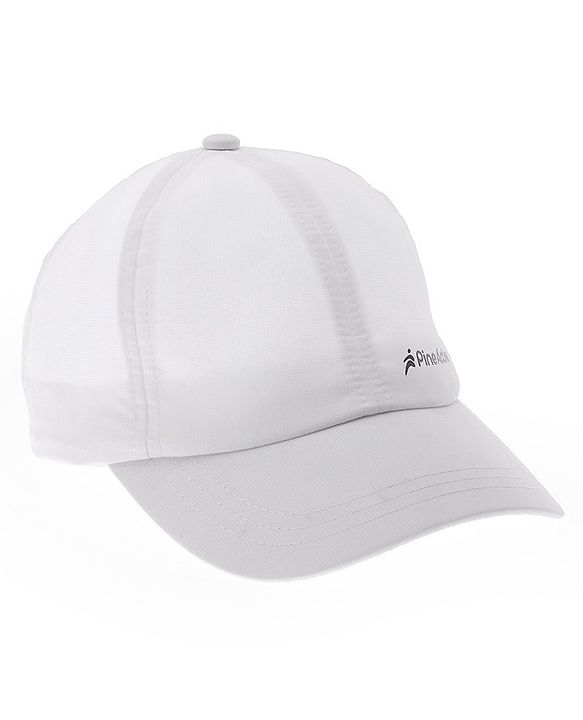 Pine Active Cotton Blend Woven Summer Cap Solid Colour - White