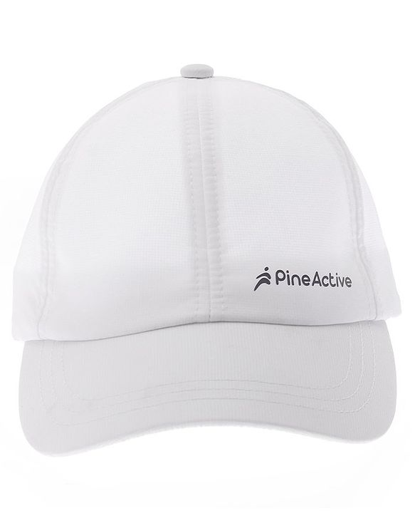 Pine Active Cotton Blend Woven Summer Cap Solid Colour - White