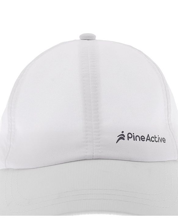 Pine Active Cotton Blend Woven Summer Cap Solid Colour - White