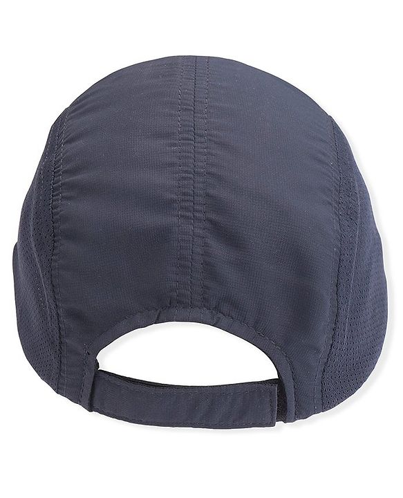Pine Active Cotton Blend Woven Summer Cap Text Print  Navy Blue - Diameter 52 cm