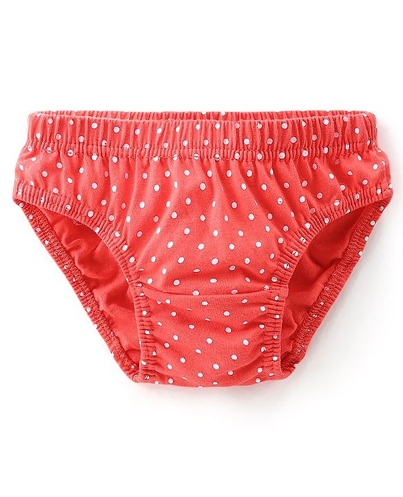 Babyhug 100% Cotton Antibacterial Panties With Floral Print Pack of 3 - Multicolour