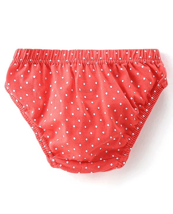 Babyhug 100% Cotton Antibacterial Panties With Floral Print Pack of 3 - Multicolour