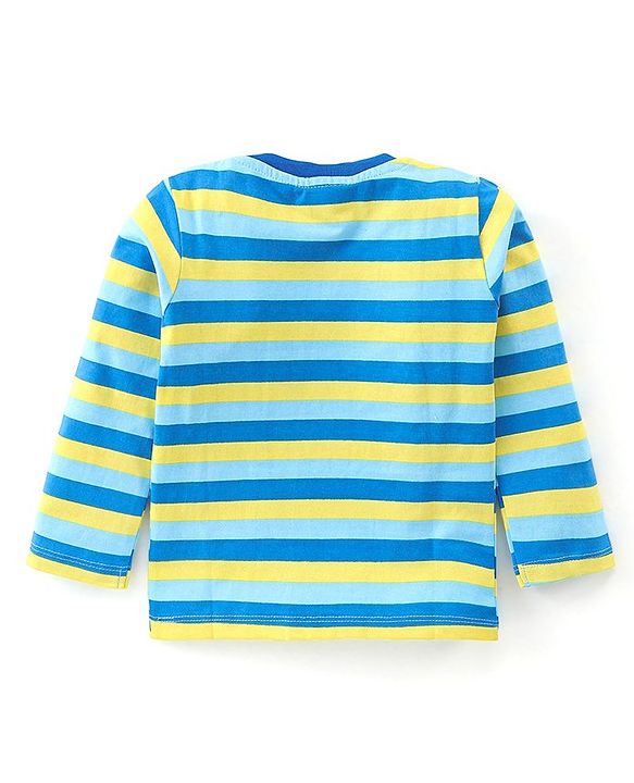 Babyhug 100% Cotton Knit Full Sleeves T-Shirt With Skateboard Graphics Pack Of 3 - Multicolour