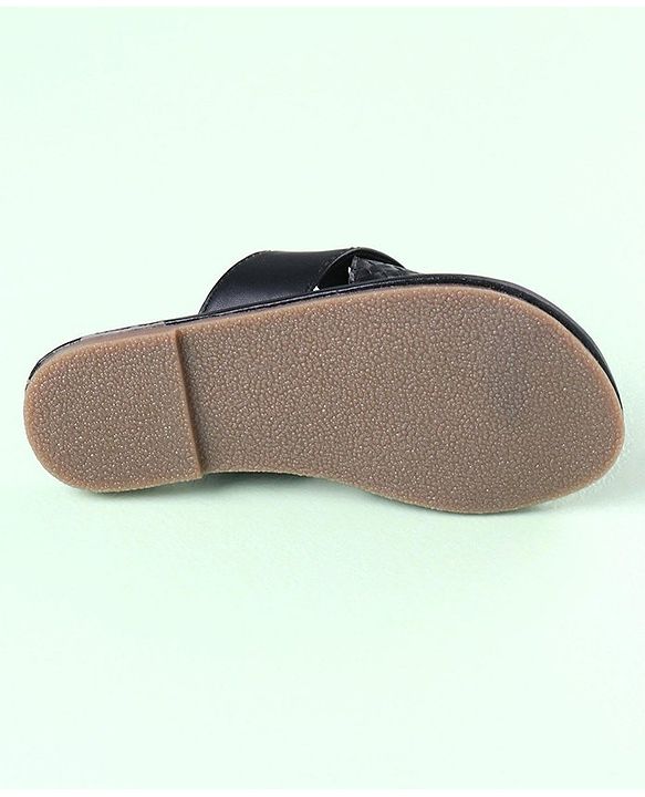Pine Kids Slip On Ethnic Footwear - Black