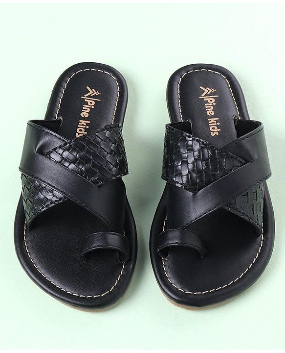 Pine Kids Slip On Ethnic Footwear - Black