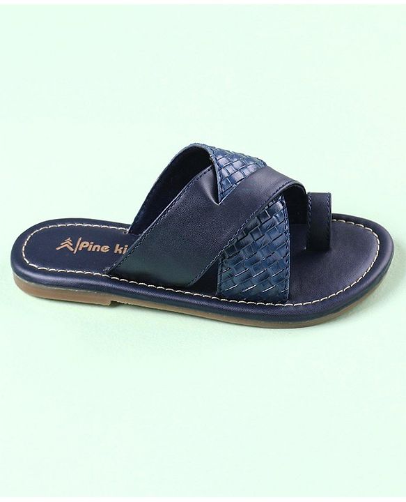 Pine Kids Slip On Ethnic Footwear - Navy Blue