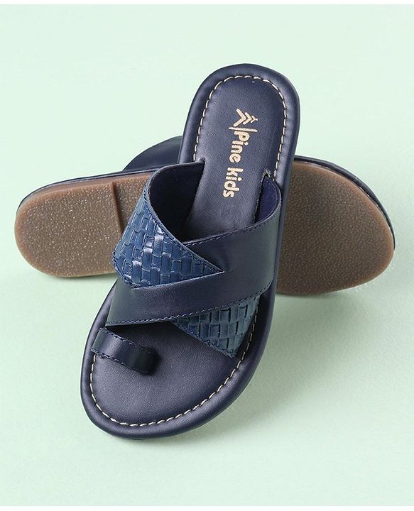 Pine Kids Slip On Ethnic Footwear - Navy Blue