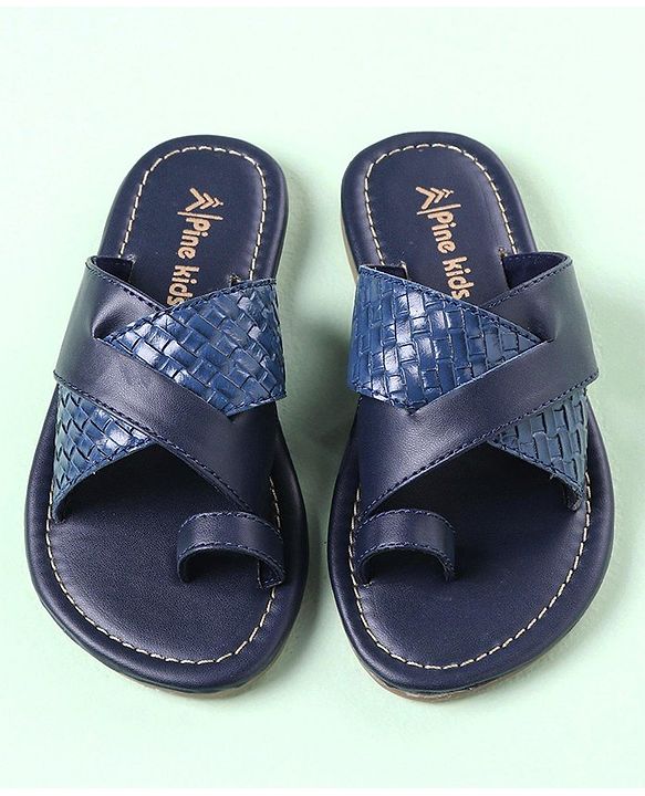 Pine Kids Slip On Ethnic Footwear - Navy Blue