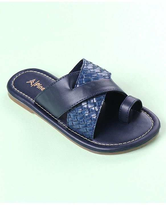 Pine Kids Slip On Ethnic Footwear - Navy Blue