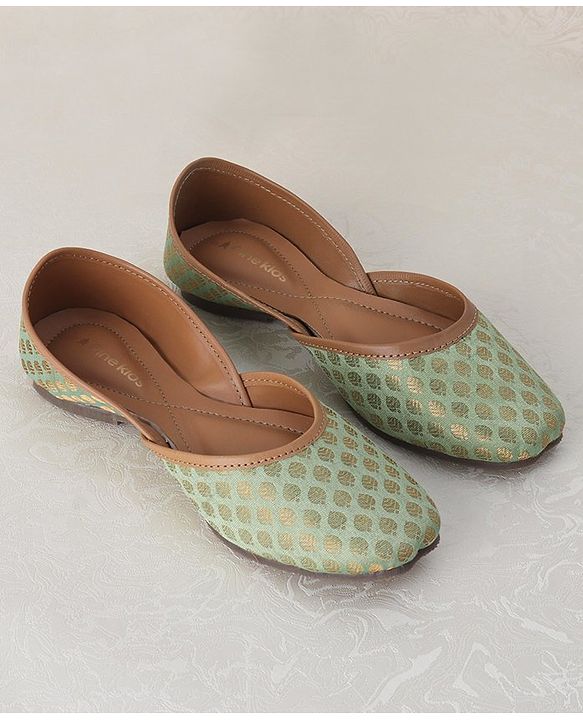 Pine Kids Ethnic Wear Mojaris - Blue