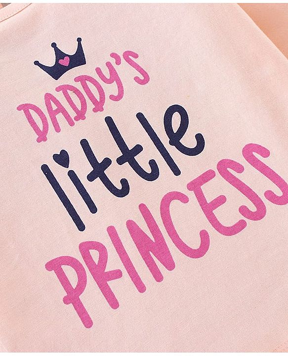 Babyhug 100% Cotton Knit Full Sleeves T-Shirt Text Graphics - Pink