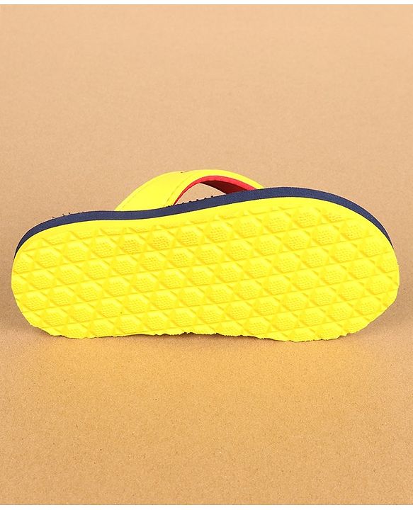 Cute Walk by Babyhug Flip Flops with Back Strap Vehicle Print - Navy Blue
