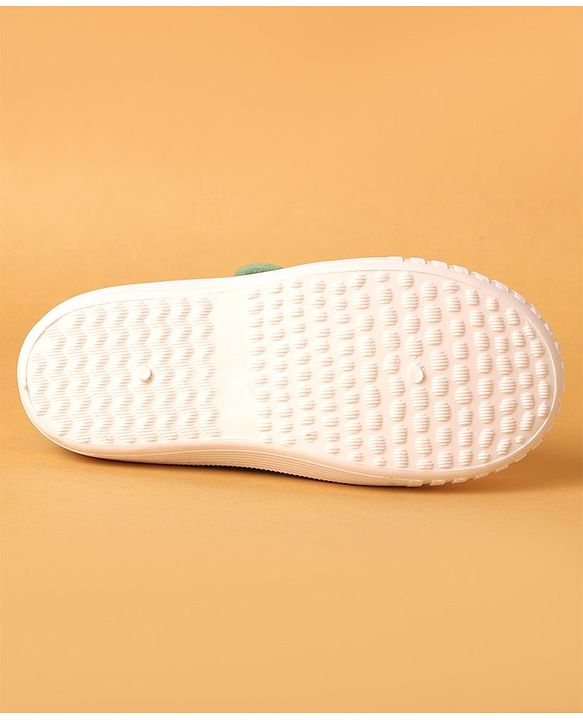 Cute Walk by Babyhug Casual Shoes with Velcro Closure & Dino Print- Green