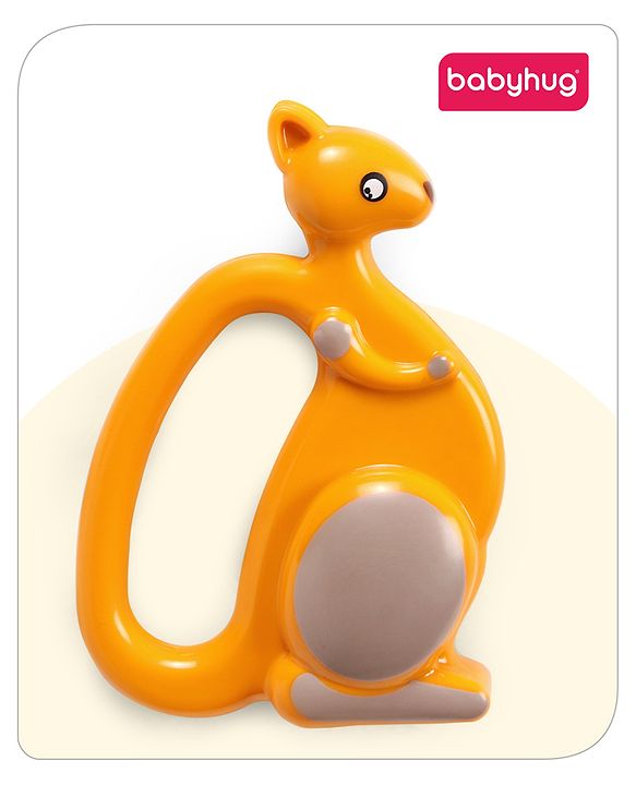 Babyhug Premium Elephant Shaped Baby Rattle  Blue | Lightweight & Engaging Toy | Safe, Non-Toxic | Improves Grasping & Sensory Skills | Gift for 3+ Months | BIS Certified