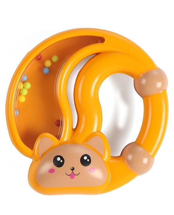 Babyhug Squirrel Shape Baby Rattle - Orange