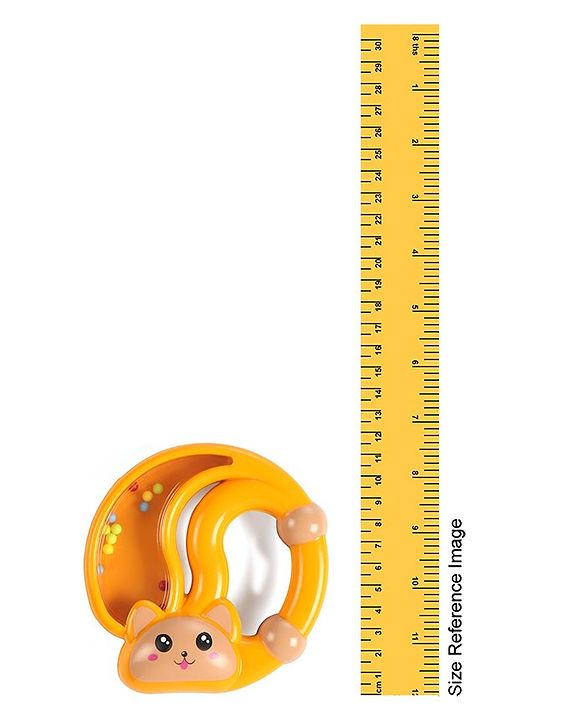 Babyhug Squirrel Shape Baby Rattle - Orange