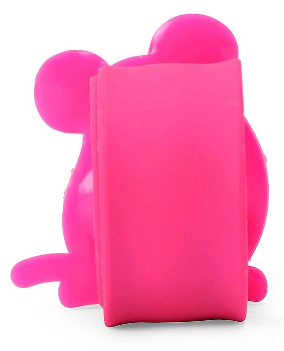 Babyhug Free Size Mice Shaped Analog Watch - Dark Pink