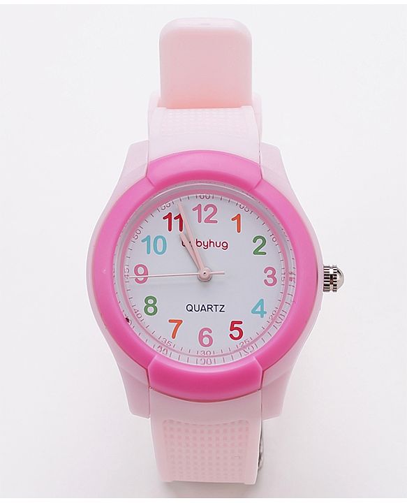 Babyhug Free Size Analog Quartz Watch - Pink