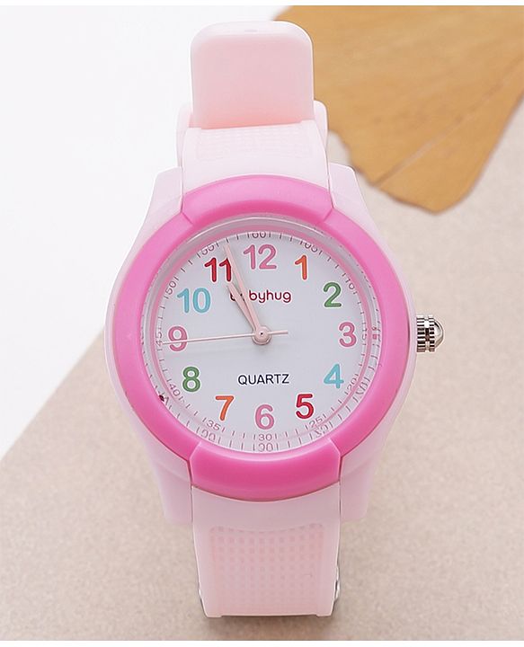 Babyhug Free Size Analog Quartz Watch - Pink