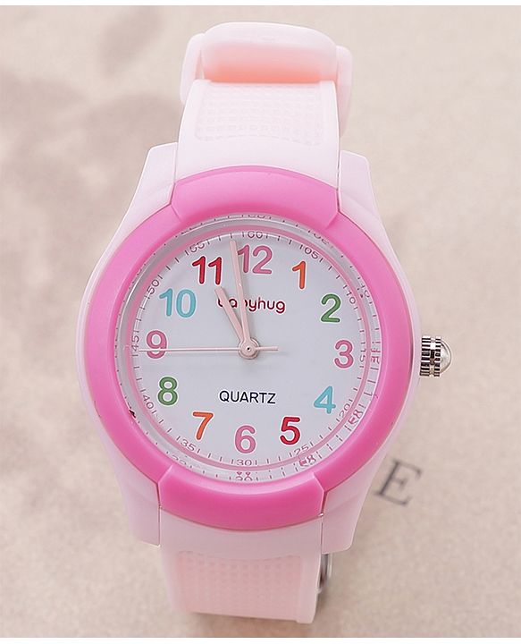 Babyhug Free Size Analog Quartz Watch - Pink
