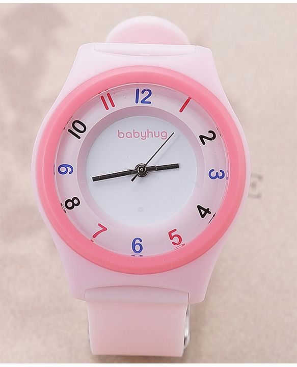 Babyhug Free Size Analog Watch - Pink