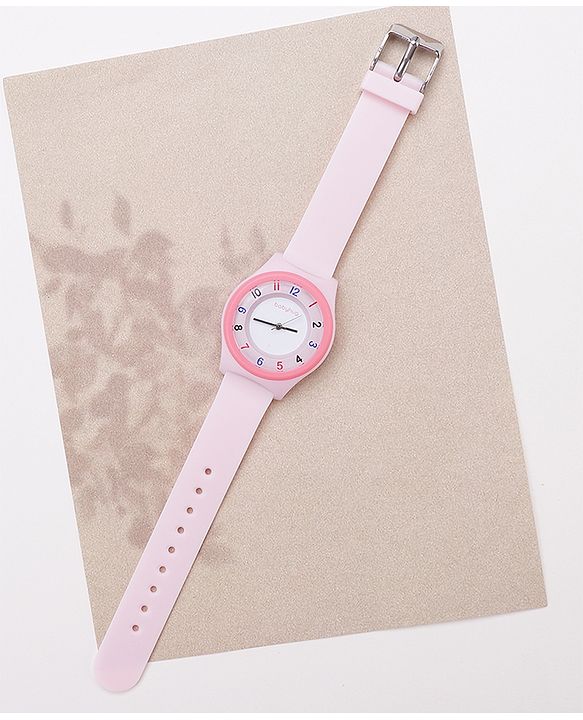 Babyhug Free Size Analog Watch - Pink