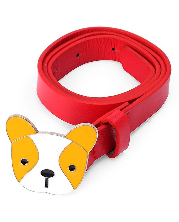 Babyhug Puppy Faced Free Size Belt - Red
