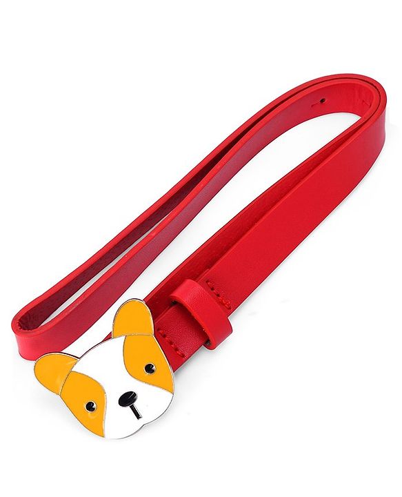 Babyhug Puppy Faced Free Size Belt - Red