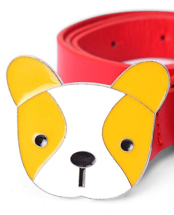 Babyhug Puppy Faced Free Size Belt - Red