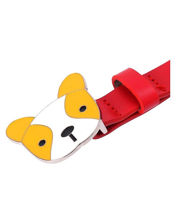 Babyhug Puppy Faced Free Size Belt - Red