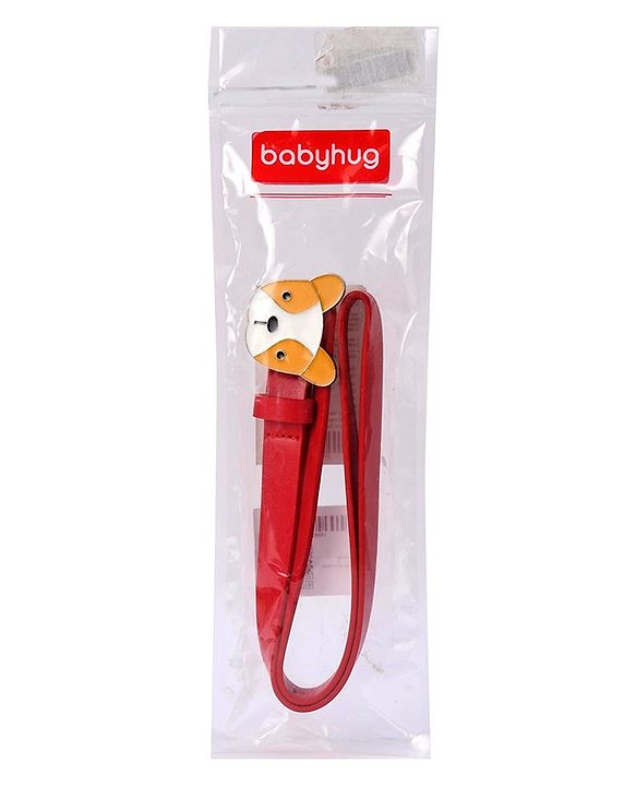 Babyhug Puppy Faced Free Size Belt - Red