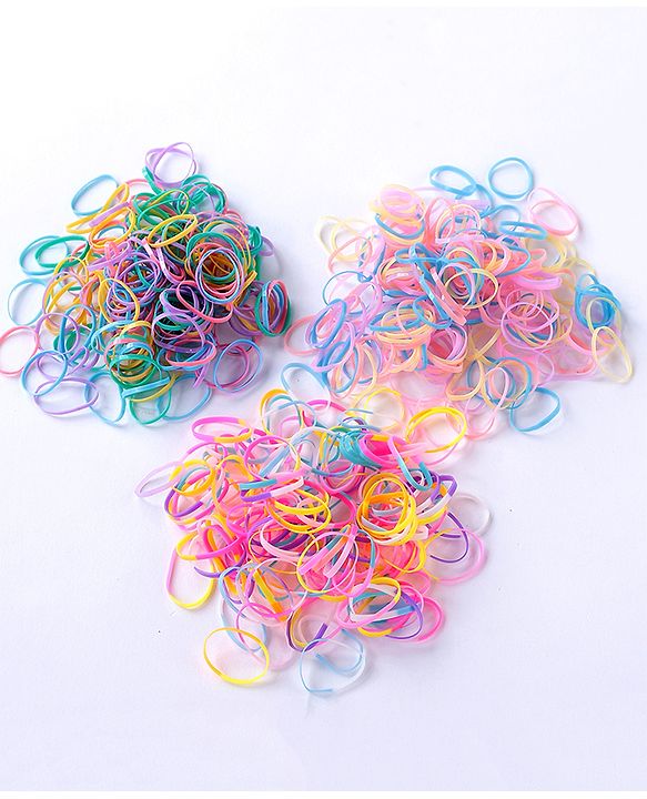 Babyhug Rubber Bands & Scrunchies Sets Free Size Pack Of 3 - Multicolor