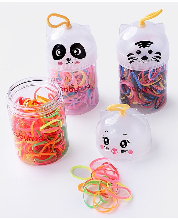 Babyhug Rubber Bands & Scrunchies Sets Free Size Pack Of 3 - Multicolor