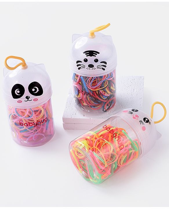 Babyhug Rubber Bands & Scrunchies Sets Free Size Pack Of 3 - Multicolor