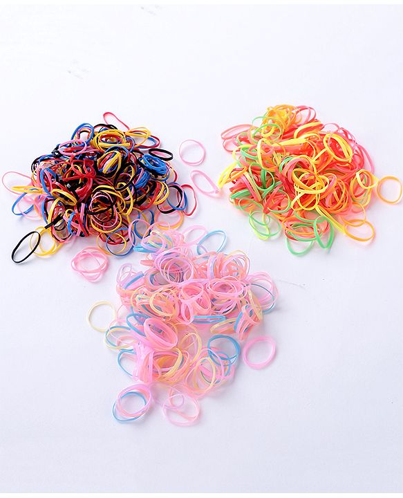 Babyhug Rubber Bands & Scrunchies Sets Free Size Pack Of 3 - Multicolor