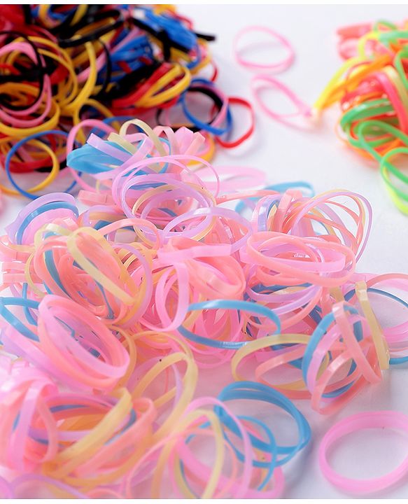 Babyhug Rubber Bands & Scrunchies Sets Free Size Pack Of 3 - Multicolor