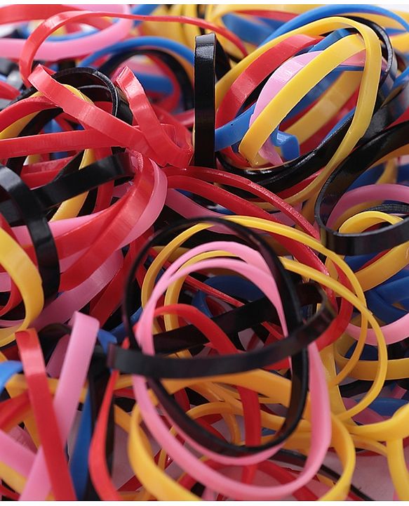 Babyhug Rubber Bands & Scrunchies Sets Free Size Pack Of 3 - Multicolor