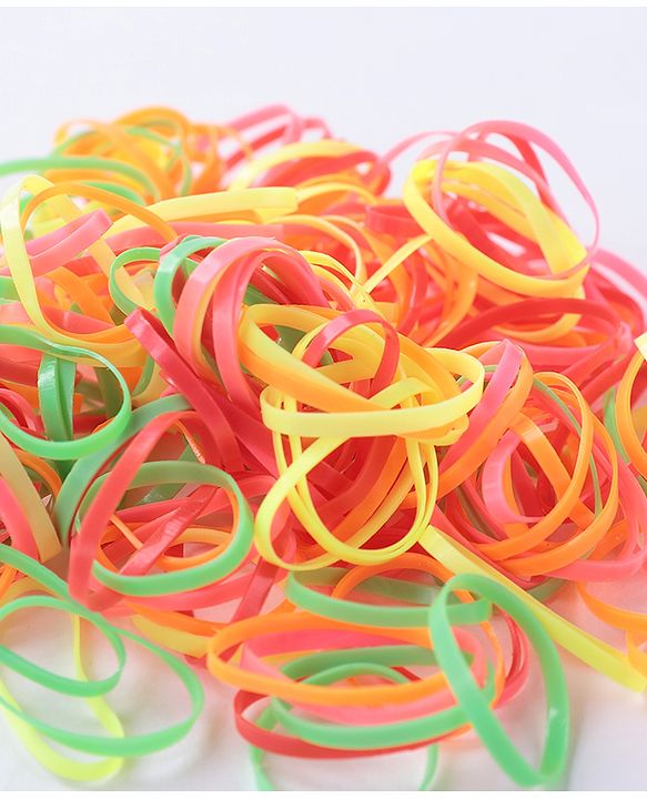 Babyhug Rubber Bands & Scrunchies Sets Free Size Pack Of 3 - Multicolor