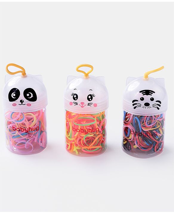 Babyhug Rubber Bands & Scrunchies Sets Free Size Pack Of 3 - Multicolor