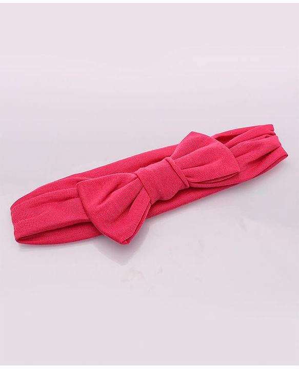 Babyhug Free Size Headbands With Bow Applique Pack of 3- Multicolor