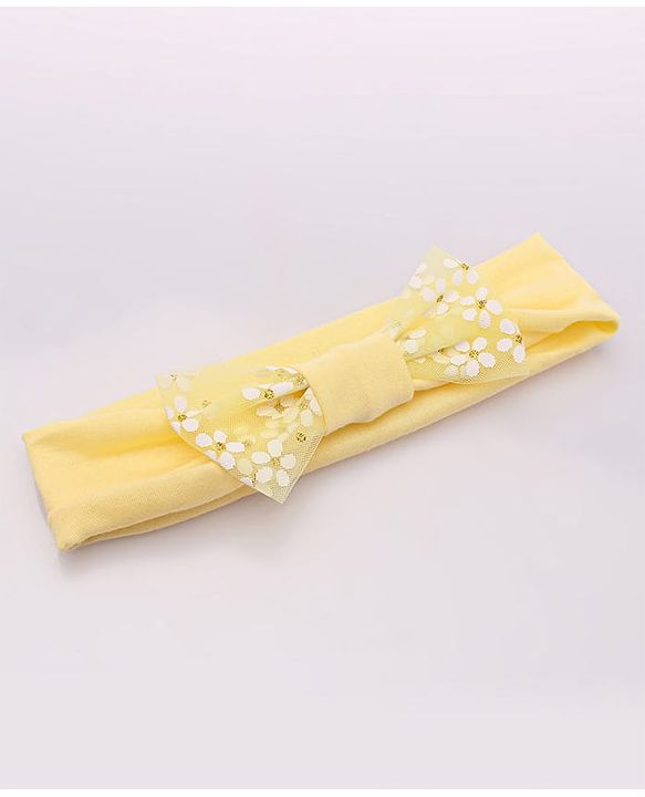 Babyhug Free Size Headbands With Bow Applique Pack of 3- Multicolor