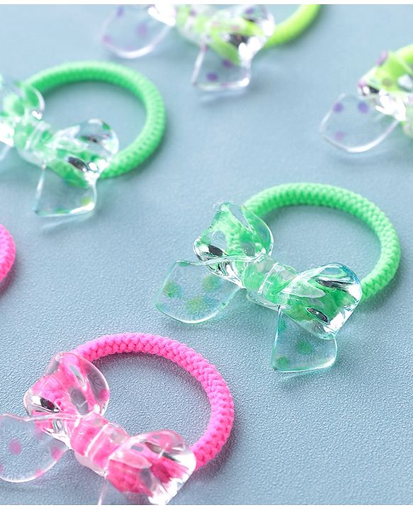 Babyhug Rubber Bands & Scrunchies Sets  Pack of 10 - Multicolour