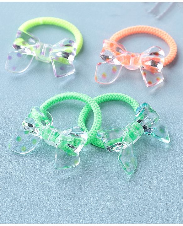 Babyhug Rubber Bands & Scrunchies Sets  Pack of 10 - Multicolour