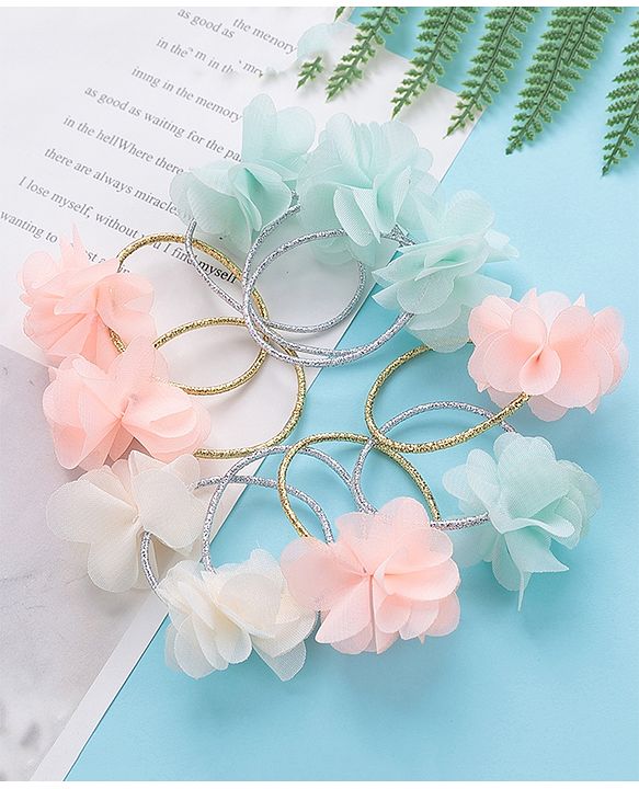 Babyhug Free Size Rubber Band Pack of 10 - Multicolor